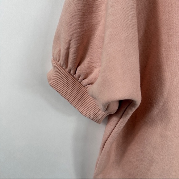 Banana Republic Puff-Sleeve Mock Neck Fleece Sweatshirt | Size Medium - Picture 11 of 13